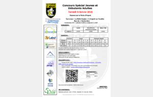 Concours Spécial Jeunes et Adultes Débutants ARGENT SUR SAULDRE