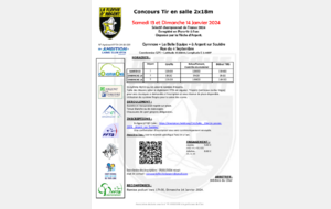 Concours salle 2x18m ARGENT SUR SAULDRE