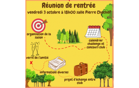 Réunion de rentrée