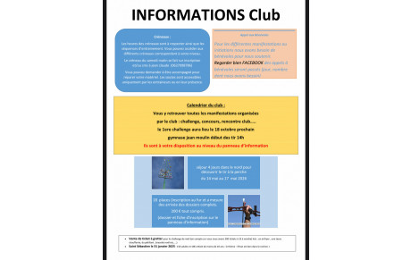 reunion de rentrée! informations et projets
